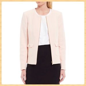 New Karl Lagerfeld Paris Textured Jacquard Jacket